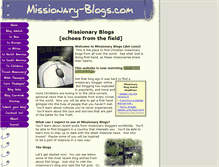 Tablet Screenshot of missionary-blogs.com